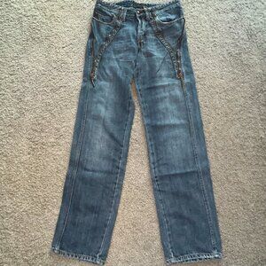 Just Cavalli Blue Straight Leg Jeans